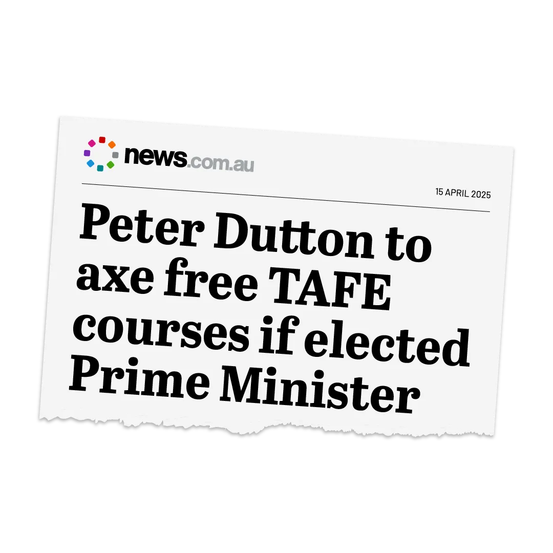 Peter Dutton to axe free TAFE courses if elected Prime Minister